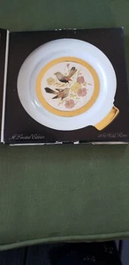 The Art Of Chokin Vintage 24k Gold Birds and Flowers in Box Dish - Picture 1 of 5
