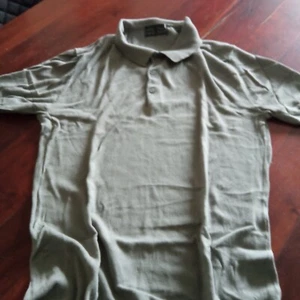 luftiges Freizeit Strick Shirt Polo S 44/46 Baumwolle grau grün Neu - Bild 1 von 5