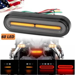 Flowing Motorcycle LED Tail Light Rear Brake Stop Turn Signal Running Lamp ATV - Foto 1 di 14