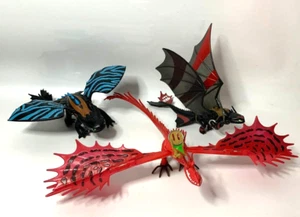How to Train Your Dragon Night fury toothless hookfang action figures bundle(L1) - Picture 1 of 7