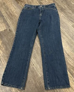 Lands End Lighthouse Mom-Jeans hoher Bund gerades Bein Größe 10 - Bild 1 von 7