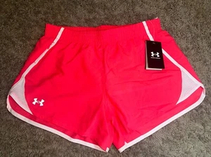 NEW Women's Under Armour Pink Mileage Running Training Shorts Size Medium - Picture 1 of 7
