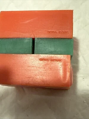 复古 12 件塑料拼图立方体。 香港。 2 英寸 x 2 英寸 x 2 英寸 — 第 1/4 张图片