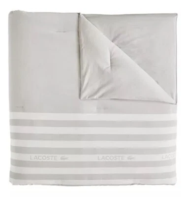 Lacoste Court Stripe Twin 2 piezas Juego de edredón nuevo Foto 1 de 4