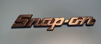 Genuine Snap-On KN800 3 Stud Silver/Black Metal Emblem Badge Decal Logo 8"  - Image 1 of 4