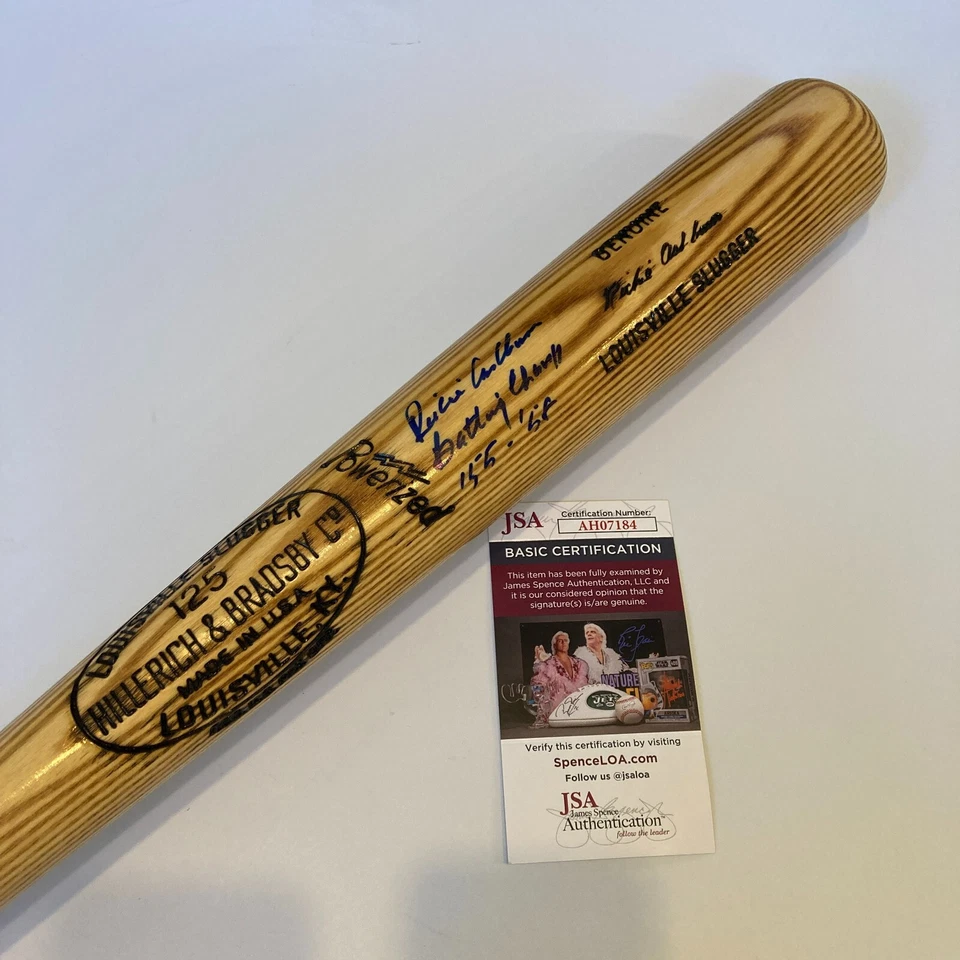 Richie Ashburn Batting Champ 1955 & 1958 Signed Game Model Baseball Bat JSA COA - Image 1 of 4