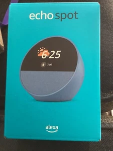Amazon Echo Spot 2024 Release Blau Smart Wecker Alexa **Neu** unerwünschtes Geschenk - Bild 1 von 5
