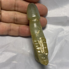 Antiques Chinese Jade Hand-carved Statue Penis Amulets Pendants Necklaces  AA04