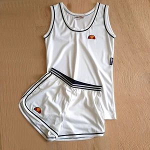 NWOT VINTAGE c. 1976 Ellesse Tennis Outfit, White, XS/XXS, 0/00 - Picture 1 of 6