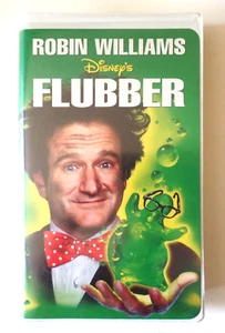 FLUBBER vintage de Disney 1998 con cinta VHS Robin Williams en estuche con cubierta - Imagen 1 de 4