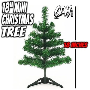 NUEVO Mini Soporte Base Árbol de Navidad Verde Artificial 18 pulgadas Pequeño Metal Flexible - Imagen 1 de 4
