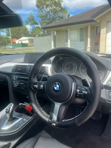 Car Steering Wheel Cover for BMW M Sport  F10 F15 F16 F20 F21 F25 X1 X3 X5 UK - Picture 1 of 17