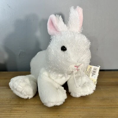 Webkinz Baby White Rabbit Plush Stuffed Animal Ganz Bunny With Code Easter - Image 1 of 4