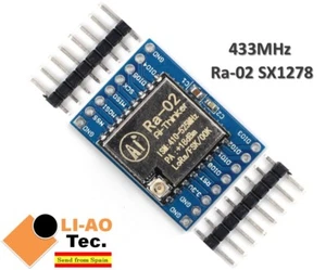 Zócalo de transmisión inalámbrico de espectro extendido SX1278 LoRa 433 MHz Ra-02 Ra02 - Imagen 1 de 7