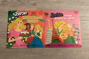 Barbie Record & Book Lot TRAVELS AROUND WORLD CHRISTMAS Kid Stuff SEE HEAR READ - Picture 1 of 9