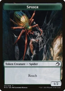 Spider Token (011) Innistrad: Midnight Hunt MID MTG Magic - Picture 1 of 1
