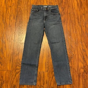 Wrangler Boys Jeans Size 12 Slim Blue Retro Classic Straight Medium Wash Denim - Picture 1 of 16