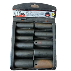 Performance Tool M590DB 11 Piece 1/2 Inch Drive SAE DW Impact Sockets 3/8 to 1" - Photo 1/6