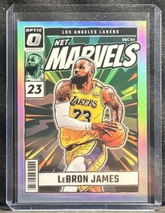 2024-25 Panini Donruss Optic LEBRON JAMES NET MARVELS SILVER PRIZM SP LA Lakers! - Picture 1 of 2