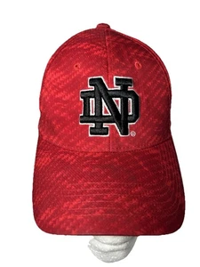 Notre Dame Embroidered Red Baseball Cap, Hat - Picture 1 of 4
