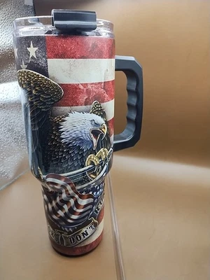 Copo Eagle 40 Oz isolamento térmico parede dupla selado a vácuo aço inoxidável novo na caixa - Imagem 1 de 4