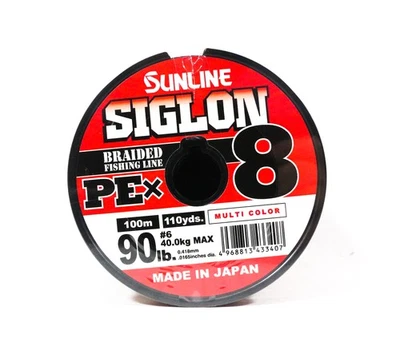 Sunline P.E Line X8 Siglon 1200M Connected P.E 6 90LB Multicolor (3407) Foto 1 de 4