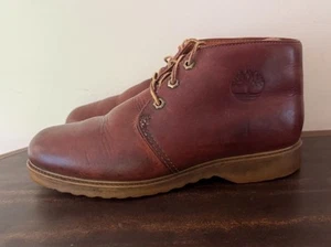 Botas de trabajo Timberland Chukka de colección raras resistentes al aceite talla 9 hechas en EE. UU. - Imagen 1 de 7