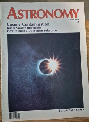 Astronomy Magazine June 1980 87 Pages Pre-owned Free Shipping  - Image 1 of 3
