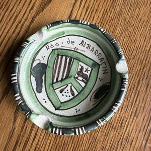 Terra Cotta Ashtray by Domingo Punter Spanish Majolica Trinket Travel Albarracin - Picture 1 of 4