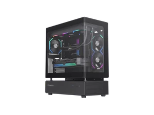 GAMEMAX Infinity N80 BK Black Curved Tempered Glass USB3.0/Type C ATX Mid Tower - Picture 1 of 5