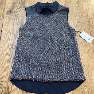 Bailey/44 Hopper Tweed Top With Removable Collar, Women's Size S - NEW - Image 1 of 4