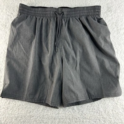 Nike Swim Trunks Mens Large Gray Board Shorts Lined Net Mesh Pocket Drawstring - Image 1 of 4