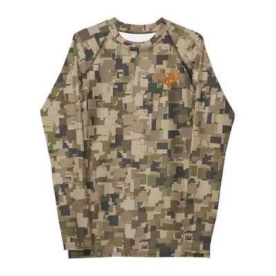 Multicam Digital Men's Hunting Rash Guard - Image 1 of 4