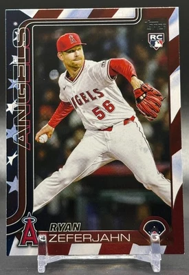 2025 Topps Update Baseball #US324 Ryan Zeferjahn Rookie Independence Day /76 - Image 1 of 2