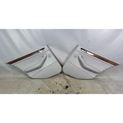 99-05 BMW E46 Serie 3 4 puertas interior trasero panel moldura revestimiento cuero gris OEM Foto 1 de 4