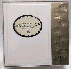 Create Your Own Invitation Kit, Response, Envelopes By G Squared 40 Ct Open Box - Picture 1 of 6