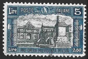 Italien, Scott #B29, 5l + 2,50l Volkstor, gebraucht - Bild 1 von 1