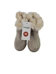 Cat & Jack hellbraune/Oriole Stiefeletten mit Fell - Bild 1 von 6