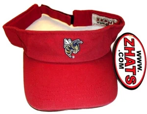 Georgia Tech Yellow jackets Mens Adult Red Zephyr Visor hat cap New Ncaa - Picture 1 of 3