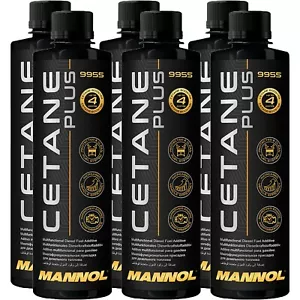 6x 450mL MANNOL 9955 CETANO PLUS CARBURANTE DIESEL ADDITIVO DIESEL ADDITIVO DETERGENTE - Foto 1 di 2