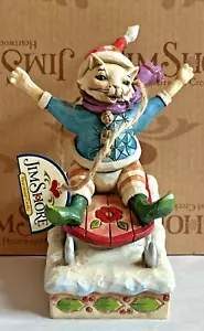 Jim Shore ~ Christmas Cat Sledding ~ *NEW* ~ In Box ~ With Tag ~ 2003 - Picture 1 of 7