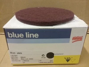 SIA P320 Red Non Woven 150mm discs Box (10) Plain Very Fine Siavlies 6" - Foto 1 di 4