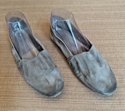 N.D.C. HECHO A MANO Talla 40 Plateado/Gris/Azul Pisos Envejecidos con Bolsas Antipolvo Originales Foto 1 de 4