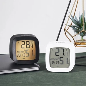 Humidity Monitor Convenient Small Alarm Clock Lcd Display Table Clock - Picture 1 of 14