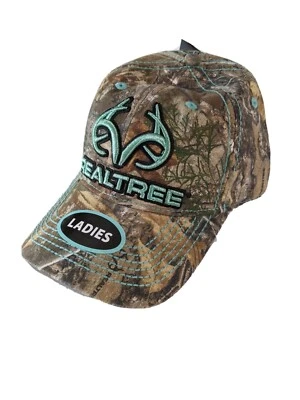 Gorra de béisbol ajustable Realtree camuflada azul verdoso talla única para todos.  Foto 1 de 2