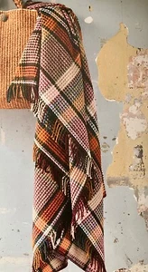 Hilos reciclados Eco Throw in Scotch Check varios colores 130 cm x 170 cm - Imagen 1 de 1