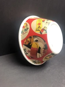 Ciotola per cereali in plastica retrò Kellogg's Froot Loops look vintage usata in ottime condizioni 6,5" - Foto 1 di 8