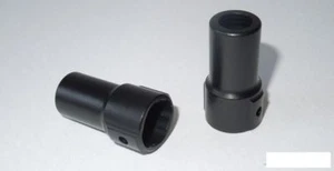 SSD Rear Axle Alli Lockouts for SCX10 & D60 Axle BLACK SSD00082 inc grub screws - Picture 1 of 4