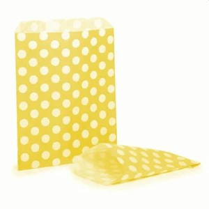 Yellow Polka Dot Paper Bags - Picture 1 of 1