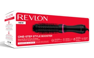 Revlon One-Step Style Booster-Ionic & Ceramic Round Brush Dryer & Styler- Black - Picture 1 of 7